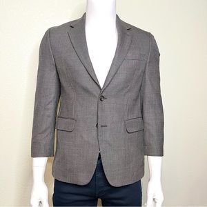 RALPH LAUREN double-vented brown and black houndstooth wool sport coat